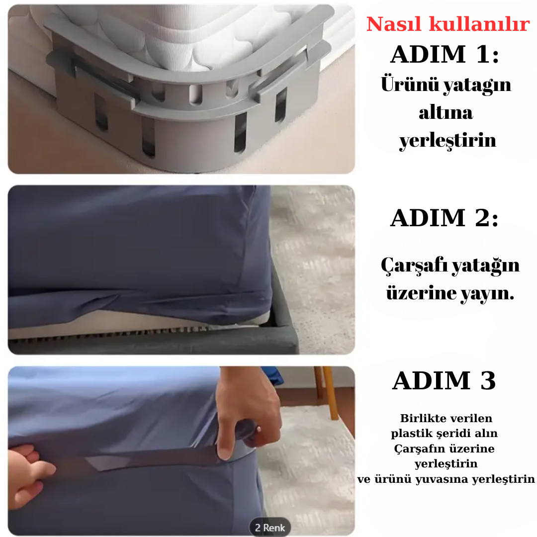 Çarşaf Tutucu 4 lü Paket